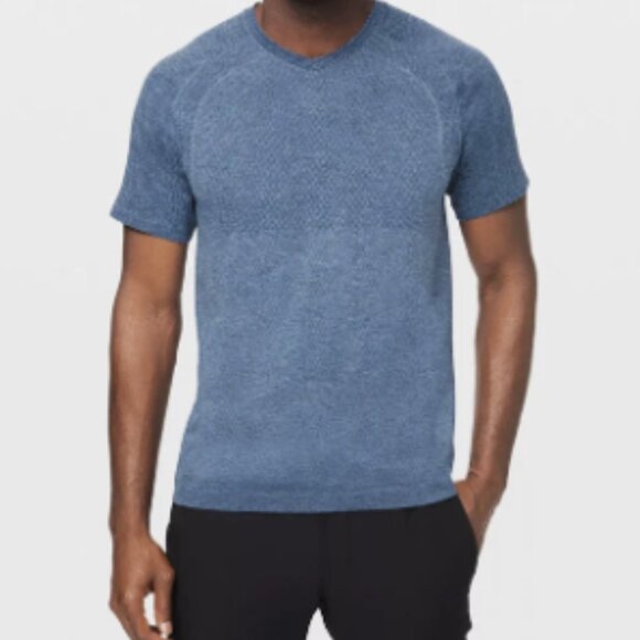 Lululemon Men’s Metal Vent Tech 2.0 Short Sleeve Tee - Blue - XL - Picture 2 of 10